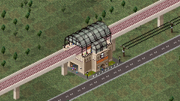 A railway station