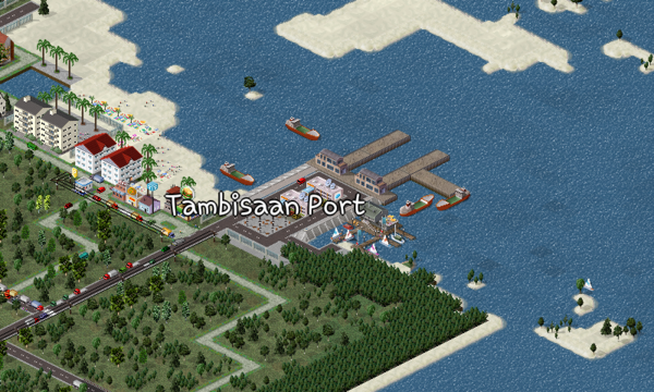 This is Tambisaan port another entrance to the island.
