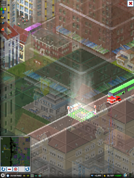 If you can see the dots oin the route view, the bus stop isn't on a route yet.