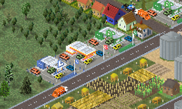 BP oil station is green one