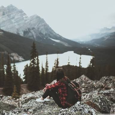 Emma Taylor in the Cheyanna Mountains as the album cover