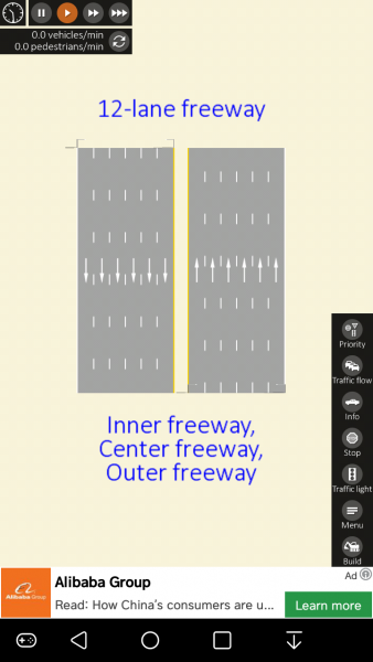 12-lane freeway