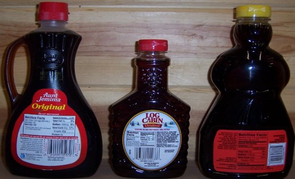 Fake maple flavored corn syrup