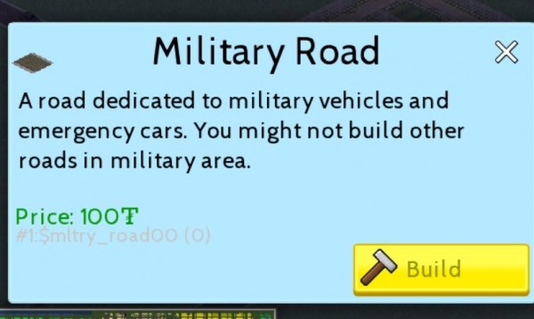 Military road