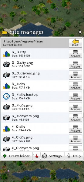 Shows ../regions/tiiao files