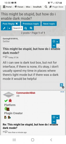 With color inversion, light mode, default display option.