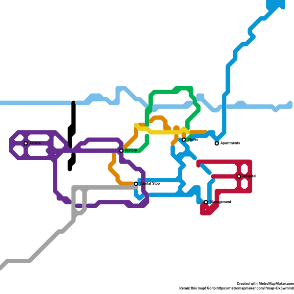 Greenville map on metro