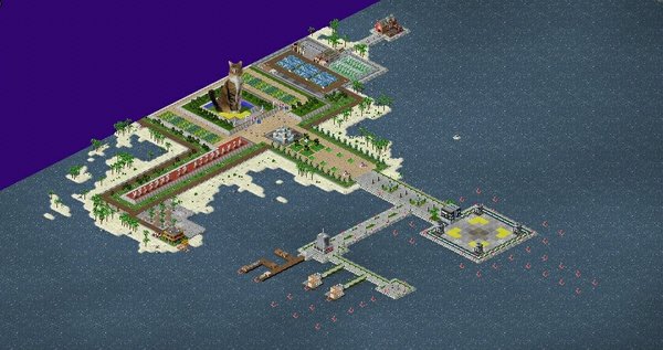 The East Part Of The Island. (The whole of the naturally spawned island is situated between 3 maps)