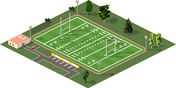 Shading, shadows, some cross shadows from the field lights added.