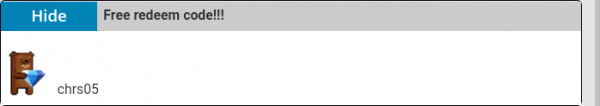 But I don't think anyone will use this code because it was already used<br />Don't share your plugin store diamonds redeem codes to anyone because one of them will steal your plugin store diamonds; when you received it use it immediately before you share