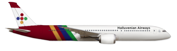 787 Dreamliner with new livery