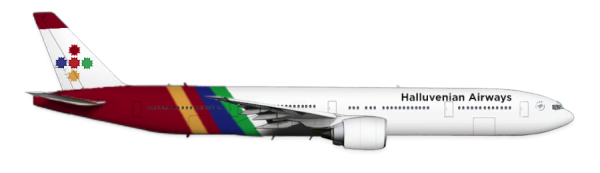 Boeing 777 with new livery